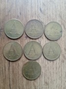 Żeton A - Poczta Polska 1990r. 7sztuk