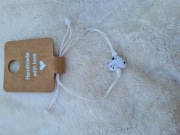 Ręcznie robiona bransoletka na sznurku z serduszkiem