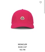 MONCLER czapeczka z daszkiem baseball cap 