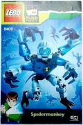 LEGO Ben10 Alien Force Spidermonkey 8409 Chromastone 8411 instrukcja x2