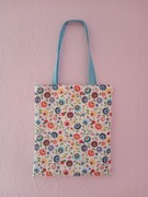 Torba na ramię, shopperka łowicz biały