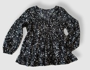 New Look wizytowa bluzka z długim rękawem czarno-biała 16/ 44 