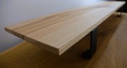 Sprzedam podstawkę/półkę pod monitor – lite drewno jesionu, styl loft