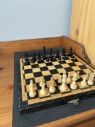 Drewniane szachy magnetyczne