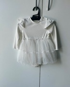 Białe body z sukienką tiulową Primark 68