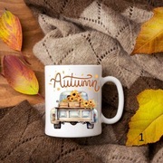 Kubek ceramiczny 330ml z jesiennym nadrukiem