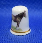 Naparstek Kolekcjonerski Porcelanowy Mac Donald  - Koń 