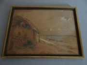 Obraz ,,Pejzaż '' akwarela sygnowana 1929 rok