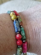 Bransoletki z kamieni naturalnych komplet 2 sztuki