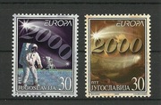 Jugosławia 2000 - EUROPA CEPT, kosmos, Mi 2975-76**