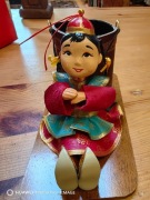 Mongolia. Figurka. Skora, Pojemnik/organizer na dlugopisy, olowki, kredki.