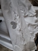 Leginsy białe bawełniane 