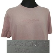 *XXL JACK&JONES BLUZKA MĘSKA KOSZULKA T SHIRT BRUDNY RÓZ ŁOSOŚ BEŻOWY