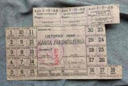 Karta Zaopatrzenia 1948 listopad, kartki, bony, PRL