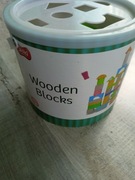 KlockidrewnianeSmiki96 sztuk w wiaderku z sorterem