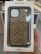 Etui Guess do iPhone 15 brokatowe złote nowe oryginalne