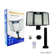 LAMPA Reflektor solarny + czujnik ruchu + pilot 