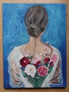 Obraz na płótnie - portret kobiety pt.."Ona ". 