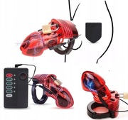 Pas Cnoty Elektrostymulacja Czerwony Klatka BDSM elektro sex szok