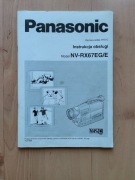 INSTRUKCJA OBSŁUGI KAMERY PANASONIC NV-RX67EG/E 
