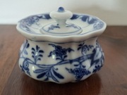 Miśnia Meissen kałamarz porcelanowy XIX w. kobaltowa dekoracja sygnowy