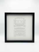 Obraz 3D Porsche 911 GT3 RS Rama Shadowbox Prezent dla Fana Motoryzacji