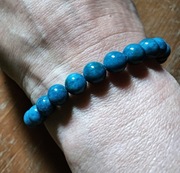 Bransoletka apatyt niebieski naturalny 