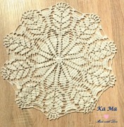 Serwetka do koszyczka wielkanocnego ręcznie robiona na szydełku