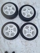 Koła 4x100 16x7cali et35 opony 195/55/16 felgi malowane proszkowo rant