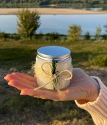 Dekorowana świeca handmade o zapachu owoców z czekoladą – 100% wosk sojowy