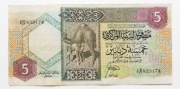 Libia 5 dinarów 1991 P.55 Unikat