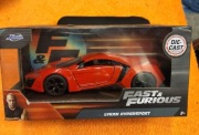 Fast furious jada Lyman hypersport nowy resorek autko 