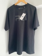 Nowy T-shirt oversize męski 4F x Robert Lewandowski - czarny, rozmiar L