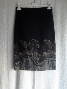 Elegancka czarna spódnica za kolano,De Facto,r.M/L