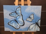 Motyle - Obraz własnoręcznie malowany na płótnie