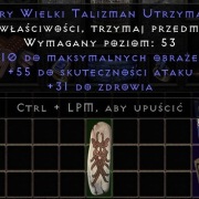 Diablo 2 R - wielki talizman 10/55/31