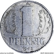 1 fenig 1963, Niemcy - NRD 