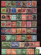 WMG, DANZIG, Gdańsk, LUZAKI znaczki kasowane, 256 szt. 4 strony