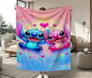 Nowy mięciutki duży koc bajkowy Stitch i Lilo 150x200