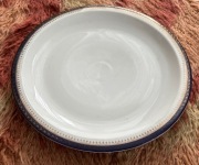 Porcelana Ćmielów kobalt złoto duży talerz
