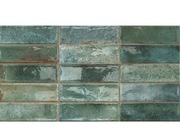 Płytka ścienna hiszpańska, dekor zielony