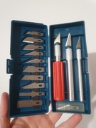 Noże precyzyjne modelarskie skalpele stalowe ostrza nierdzewne 3 uchwyty