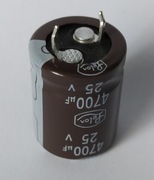 Kondensator LELON 4700uF 25V 105°C Elektrolit