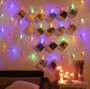 Lampki Choinkowe Świąteczne Klipsy Na Zdjęcia