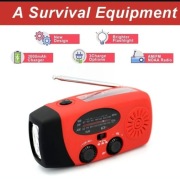 Radio solarne z latarką powerbank 