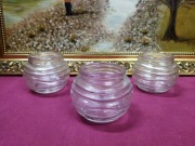 świeczniki szklane kule wysokość 8,5cm duża ilość