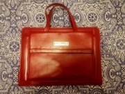 Torebka Teczka damska skórzana Ralph Lauren, lekka