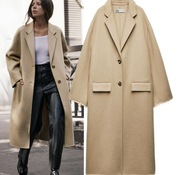 ZARA piękny nowy płaszcz M/L/XL 50% wełna