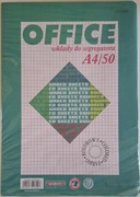 wkład do segregatora A4 50k kratka kolor