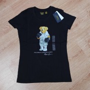 Czarny damski t-shirt Polo Ralph Lauren w rozmiarze (XS-XL)